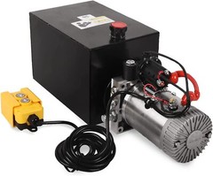 13 Quart Hydraulic Pump 3200PSI Single Acting Metal Reservoir Dump Trailer