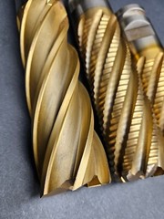 US MADE! 2″ Cobalt & HS End Mill Lot Square Roughing Corner Radius Machinist