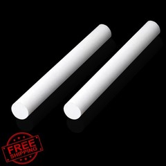 DIYDIYSHOP 3/4″x12″ PTFE Rod White 2 Pcs