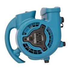 XPOWER P-80A 1/8 HP Mini Air Mover Carpet Dryer Blower Floor Fan w/ Dual Outlet