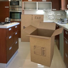 UBMOVE Kitchen Moving Boxes (4 Pack) Double Wall 18x18x28″ Heavy Duty Boxes