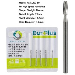 Wave Dental Surgical Carbide Burs Round 557 557L 702 4 6 Long High Speed FG 25mm