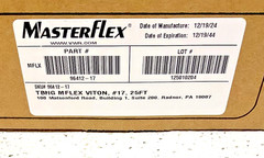 New MasterFlex Pump 96412-17 Precision Pump Tubing FDA Compliant Viton #17 25Ft