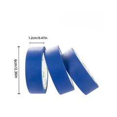 3 Rolls Blue Painter’s Tape 2 Inch x 60 Yards 5.5 Mil Masking Tape Clean Removal