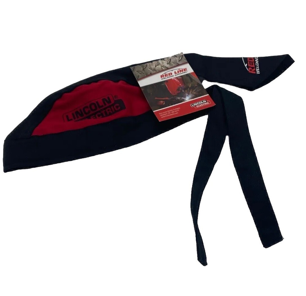 Lincoln Electric K2993-ALL FR Doo Rag Black & Red RED LINE.