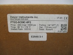 DWYER INSTRUMENTS PTGD-SC09C-SP2 30V 0.3A 400.0/6000PSI 1/4″ NSMP