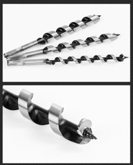 Auger Wood Drill Bits Hex Shank Dia 6-25mm Sharp Cut Hole Length 230mm & 460mm