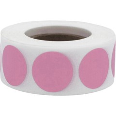 Circle Dot Stickers | 0.75″ Inch Round | 500 Pack | Pick One Color