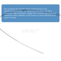 AZDENT Dental Orthodontics 35˚Cu-NiTi Round Arch Wires With Stops Preformed