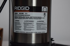 Rigid 1 HP SS Submersible Sump Pump 1000RSDS ***FLOAT LEVER BROKEN & MISSING***