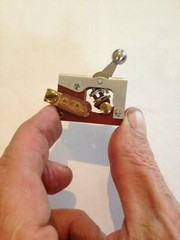 2 Vintage Ball Toggle Switches 1961 USA NOS Aerospace Industrial Fidget Arrow 