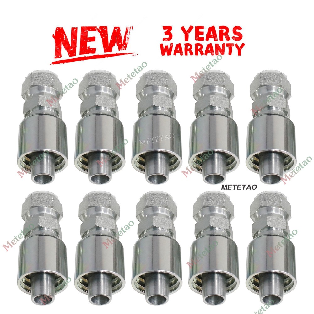 10PCS Hydraulic Hose Fitting 10643-12-12 with 3/4″ Female JIC Swivel for Parker