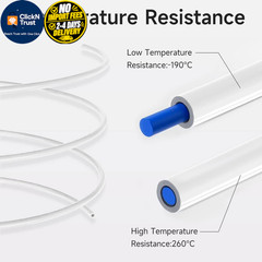 Official Creality 3D Printer Bowden Tube 1M, PTFE 1 Meter, White