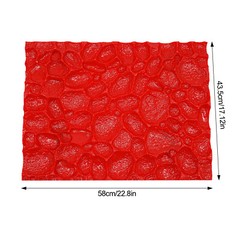 Seamless Texture Stamp Mat for Concrete Molding, 22.83×17.13 Inch Durable PU