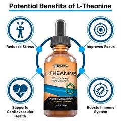 SBR Nutrition Liquid L-Theanine Drops | Vegan, Alcohol-Free, Non-GMO