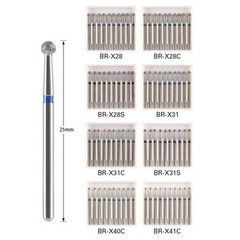 Dental Diamond Bur FGXL 25mm Ball Round Super Coarse for High Speed Handpiece