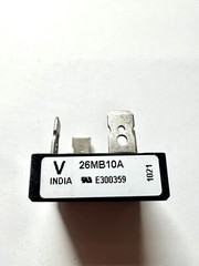 5pcs of 26MB10A Diode Rectifier Bridge Single 100V 25A 4-Pin Case D-34 Bulk