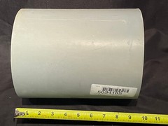 6″ Grey PVC Slip Joint Coupling Schedule 40 Gray Electrical Conduit Pipe Fitting