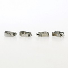 4 Pcs Dental U1/L1 U2/L1 U3/L2 1st Molar Bands Prewelded Buccal Tubes Roth 022