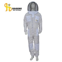 Full Ventilated Beekeeping String Protective Suit 3 Layers Fencing Veil White