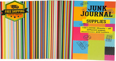 Junk Journal Loose Leaf Paper 100 Sheets 8.5×5.5in Vintage Scrapbook A5 Set