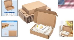 25 Pack Brown Shipping Boxes 9x6x2