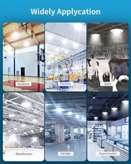 20-Packs 50W UFO high Bay Lights 5000LM Super Bright Warehouse led Light Fixture