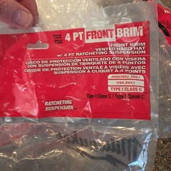 Lot Of 4 New Milwaukee Bolt Front Brim Hard Hat 4-Pt Vented Type 1 Class C White