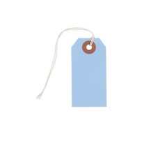 100 Light Blue Cardstock Price Tags 3 1/4″ x 1 5/8″ Size2 Pre-strung with String