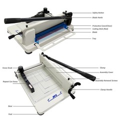 HFS(R) Heavy Duty Guillotine Paper Cutter – 12″ Commercial Steel A3/A4 Trimmer