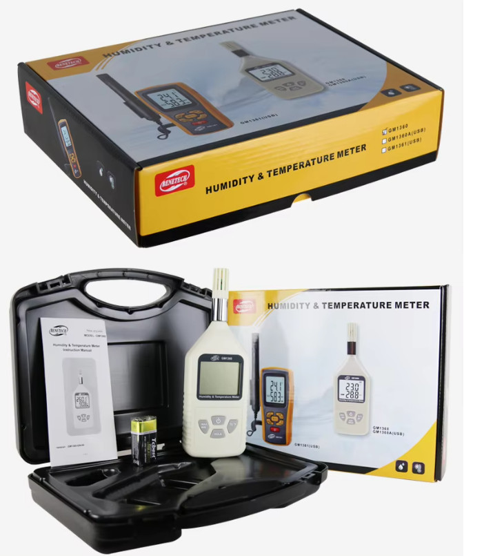 GM1360 Digital Display High-definition Industrial Temperature and Humidity Meter