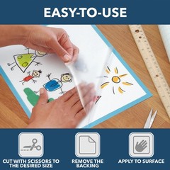 Con-Tact Brand Creative Clear Covering Versatile And Self-Adhesive Shelf Liner