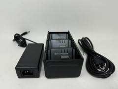 Zebra 3-Slot Charger for ZQ & QLN Series printer Battery P1090784 w Power Supply
