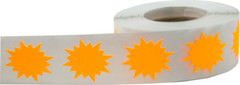 Color Coding Burst Labels Starburst Design | 1″ Inch | 500 Pack | Pick One Color