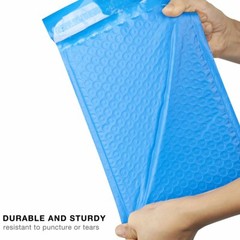 100 Blue Poly Bubble Padded Envelopes Self-Sealing Mailers 6X10 (Inner 6×9)