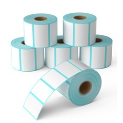 6 Rolls 2.25″ x 1.25″ Direct Thermal Shipping Barcode Labels 1000/Roll for Zebra