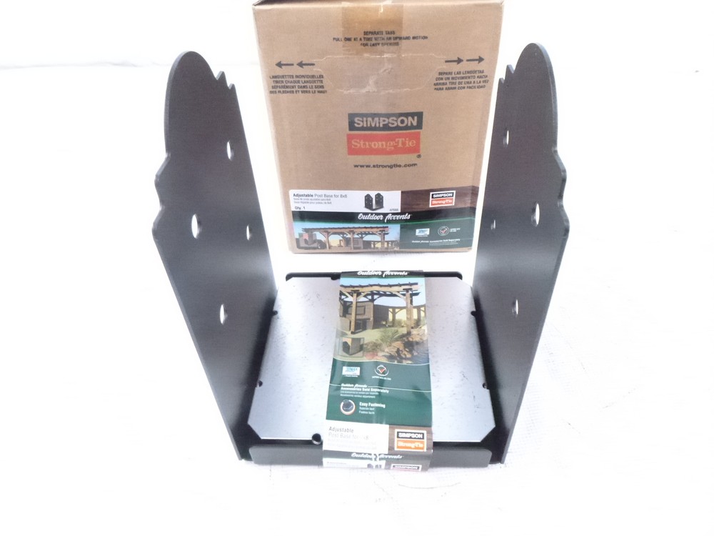 Simpson APB88 Outdoor Accent Mission ZMAX Adjustable Post Base 8″x8″