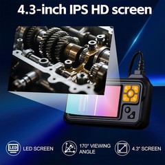 IP67 Waterproof Inspection Camera 4.3 Inch 1080P 8LED Light 10M Cable Industrial