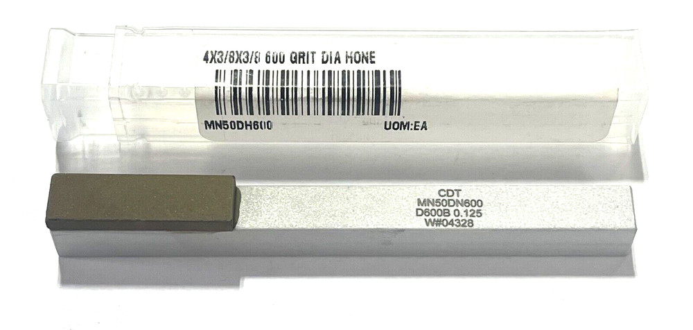 1″ Diamond 4′ Overall Single End Resin Bond Diamond Hone 600 Grit