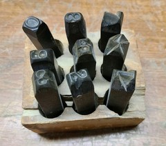 Young Brothers 36pc 3/8″ Letter & Number Stamp Punch Set Alloy Steel Metal
