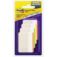 Post-it® Durable Tabs 686F-1BB, 2 in. x 1.5 in. (50.8 mm x 38 mm) Beige,Green