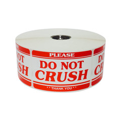 2×3, PLEASE DO NOT CRUSH **THANK YOU**, 500 labels per roll, 1-60 Rolls