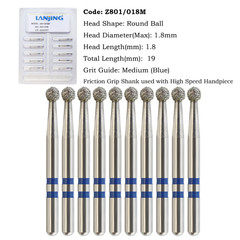Multi-use Zirconia Adjustment Diamond Burs Egg Football Round End Taper 856 850