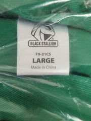 LARGE Black Stallion F9-21CS FR Cotton Welding Cape Sleeves 9oz Green
