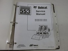 Bobcat 553 BICS Skid Steer Loader Service Manual & Manual Revisions 6901825