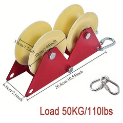 Lifting Pulley System Roof Top, Rope Block and Tackle Pulley System for Lifting