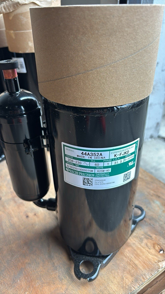 Rechi Precision 44A352A Hermetic Compressor R-410A 208-230V 1 Phase Black