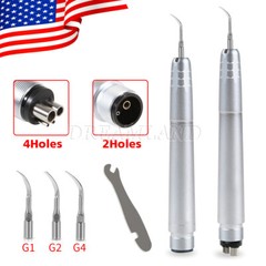 Kavo Style Dental Air Scaler Handpiece Sonic Scaler Cleaner 2/4Holes w/3pcs Tips