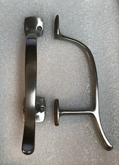 COMMERCIAL DOOR PULL HANDLE STAINLESS STEEL-16 SETS-US32D-CURVED-HANDS FREE 
