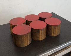 1045 Hot Rolled Steel Round Bar Rod 3.25″ Diameter x 2.50″ Length (6 PC LOT)